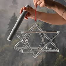 Piramides Merkabah de Cuarzo 10"